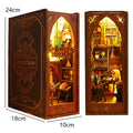 Vintage Library DIY book nook kit, miniature bookshelf insert