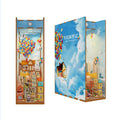 Balloon Sky Cottage DIY book nook kit, miniature bookshelf insert