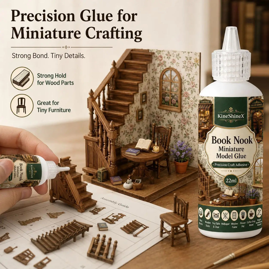 Precision craft glue for book nook kits, view 6