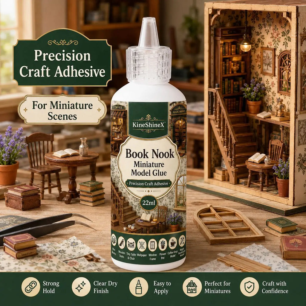 Precision craft glue for book nook kits, view 7