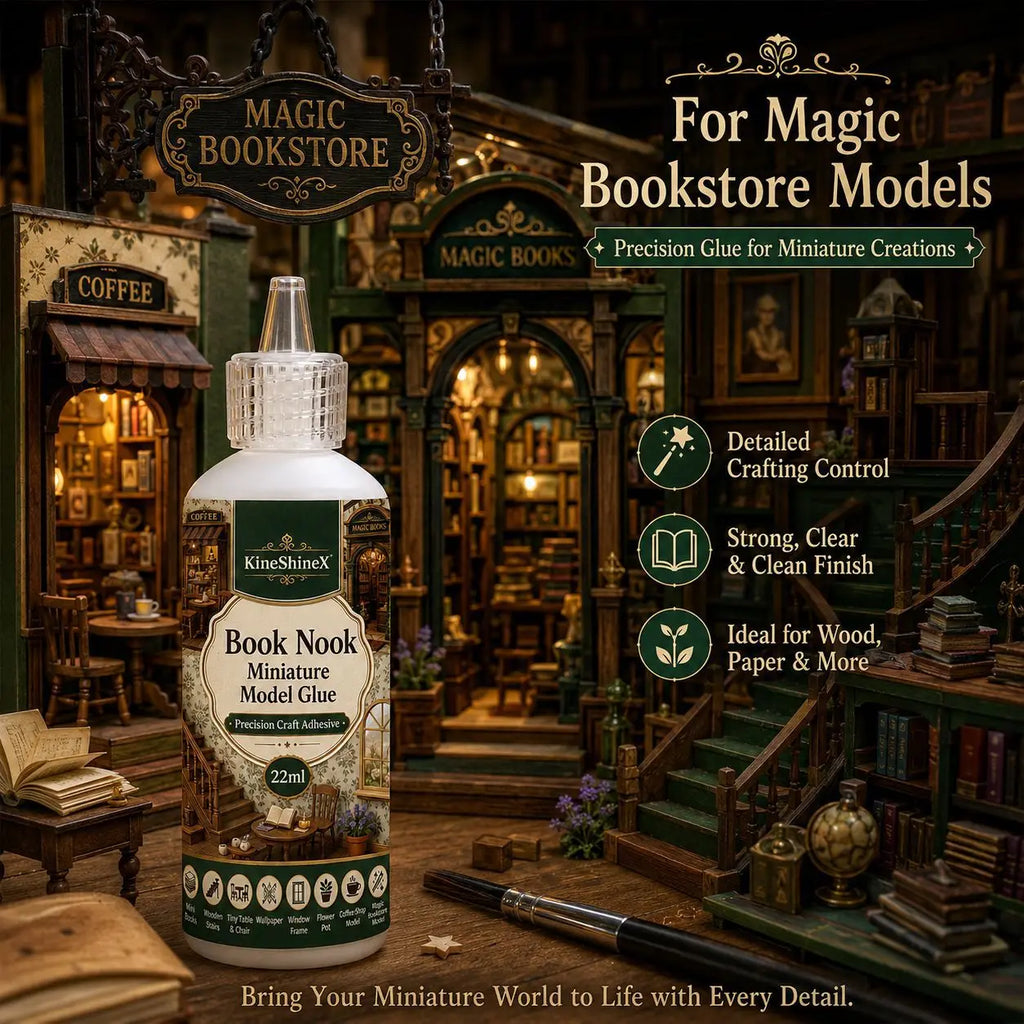 Precision craft glue for book nook kits, view 8