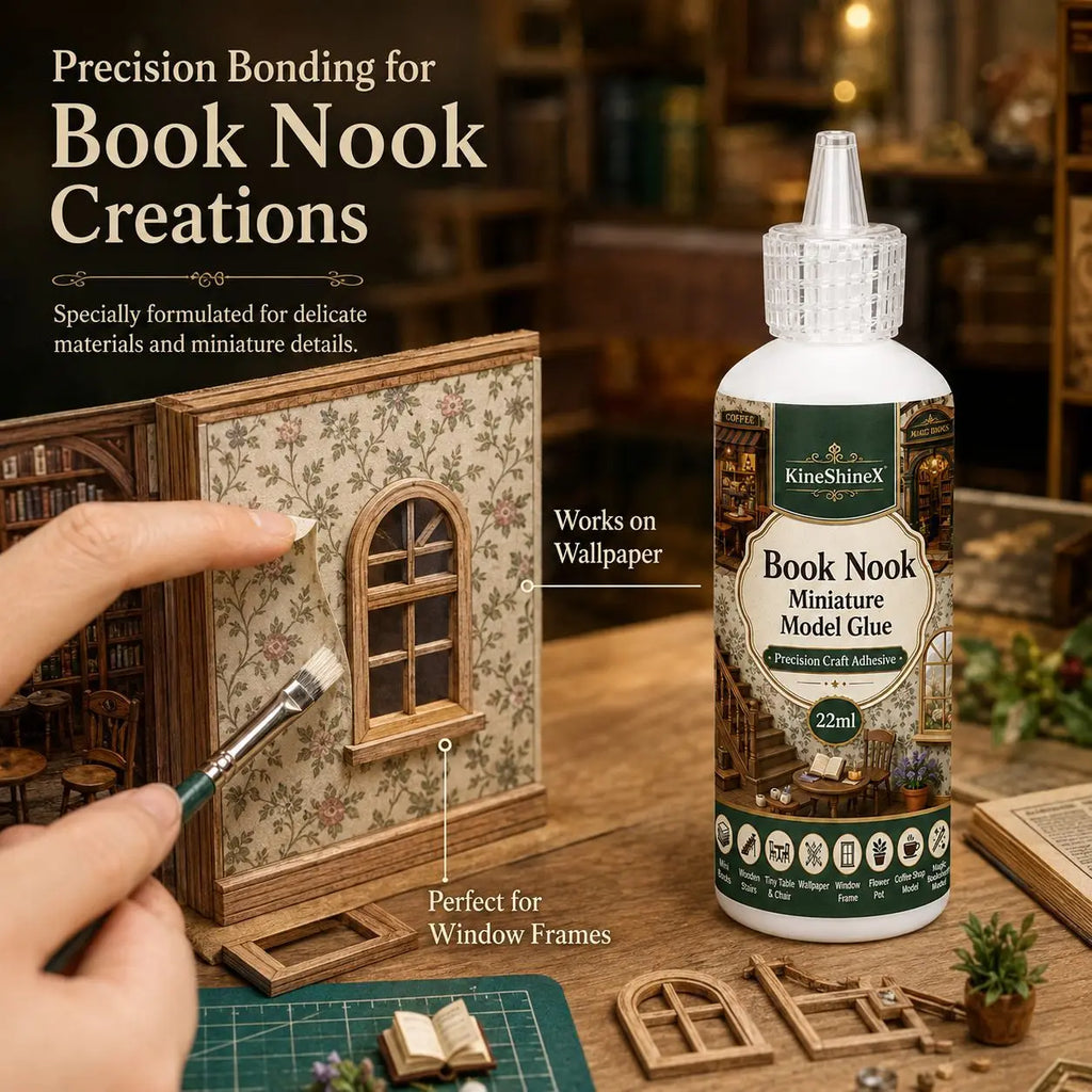 Precision craft glue for book nook kits, view 5