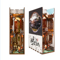 Water Town DIY book nook kit, miniature bookshelf insert