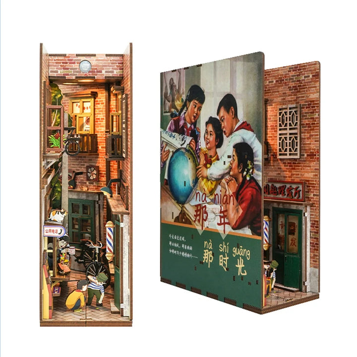 Retro Street Corner DIY Book Nook Kit