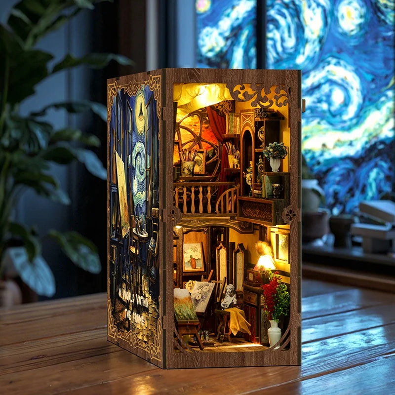 A World Within the Frame DIY book nook kit, detail view 2