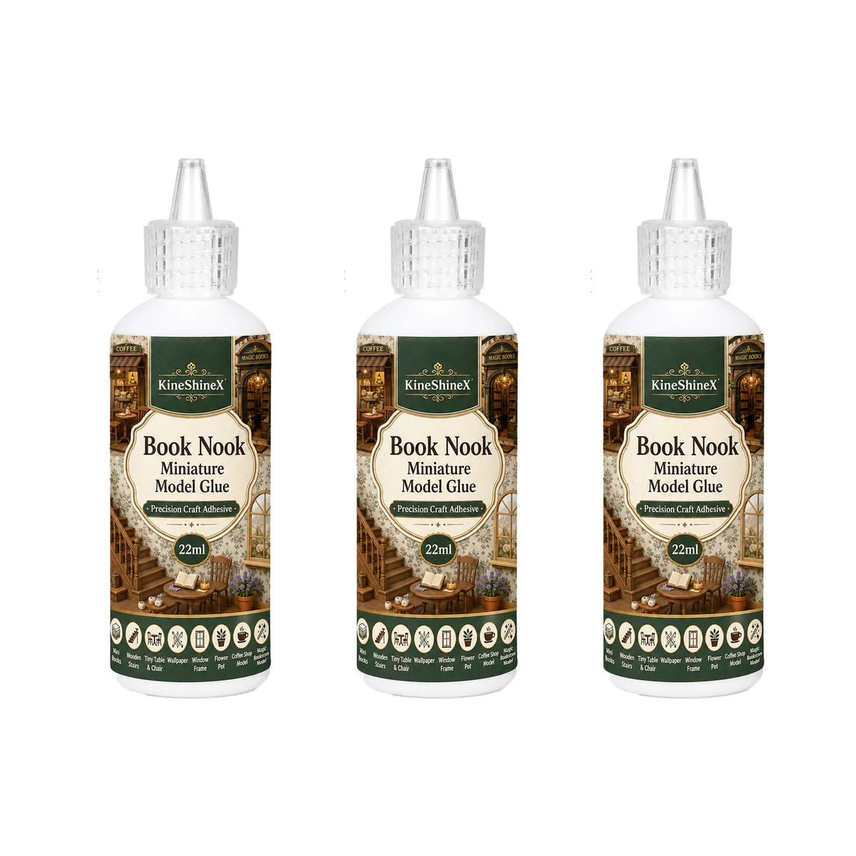 Precision craft glue for book nook kits, view 11