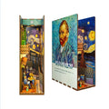 Van Gogh's World DIY book nook kit, miniature bookshelf insert