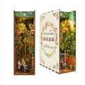 The Secret Garden DIY book nook kit, miniature bookshelf insert