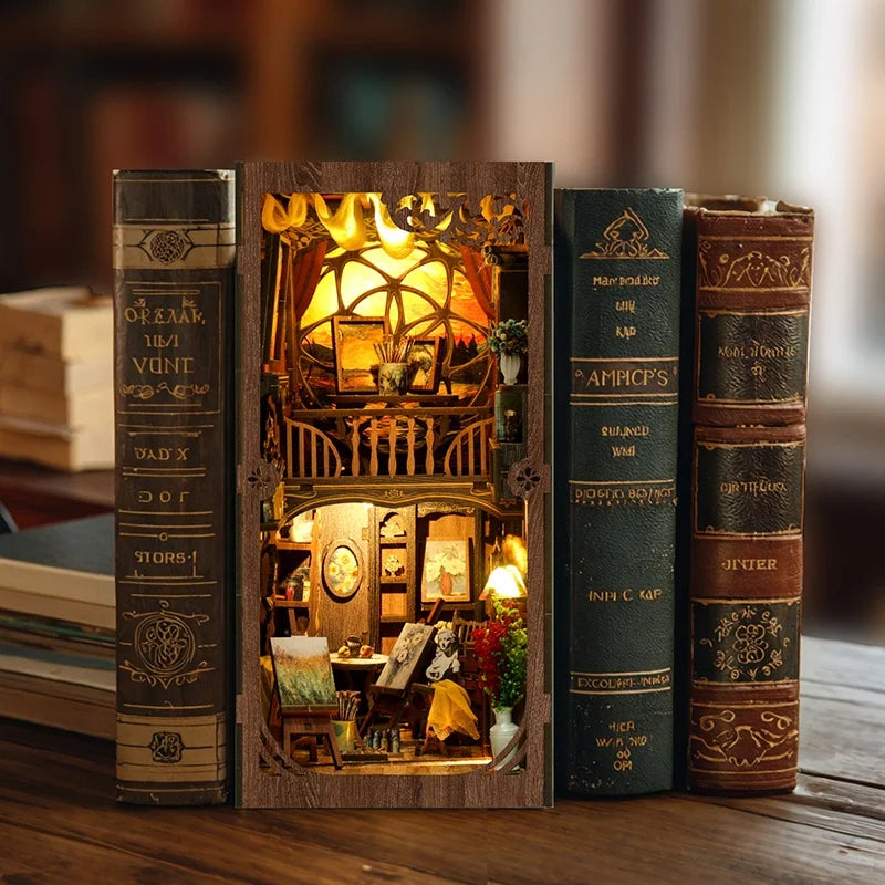 A World Within the Frame DIY book nook kit, detail view 3